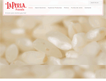 Tablet Screenshot of laperlafoods.com
